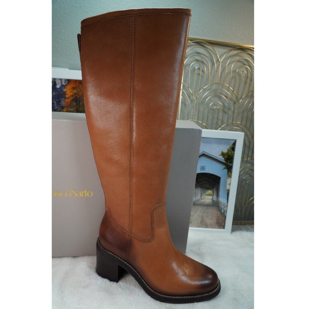 Franco Sarto Women's Kemper Tall Boot - Cognac (Various Size) - Picture 2 of 9